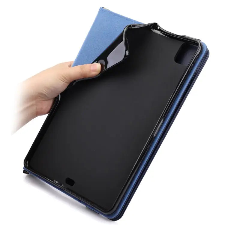 Envelope Horizontal Flip PU Leather Case with Card Slots & Pen Slots & Holder & Wallet & Photo Frame & Shoulder Strap