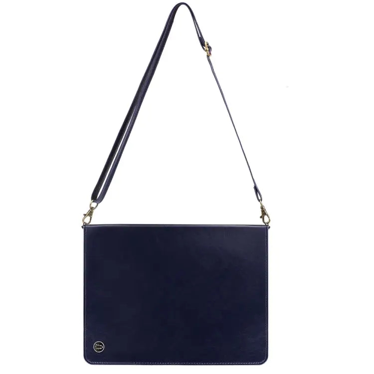 Envelope Horizontal Flip PU Leather Case with Card Slots & Pen Slots & Holder & Wallet & Photo Frame & Shoulder Strap