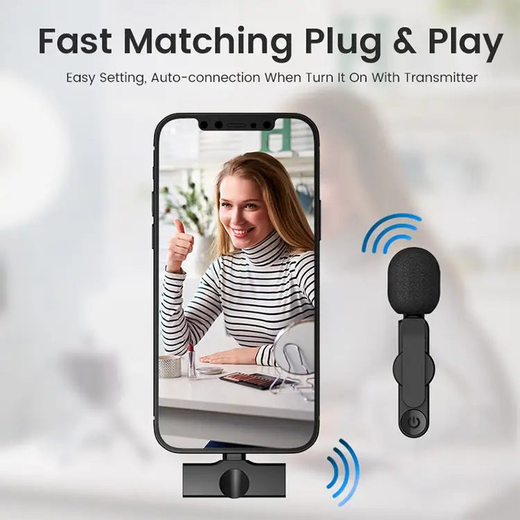 EP033T 8 Pin Interface Lavalier Wireless Radio Microphone - EP033T 8 Pin