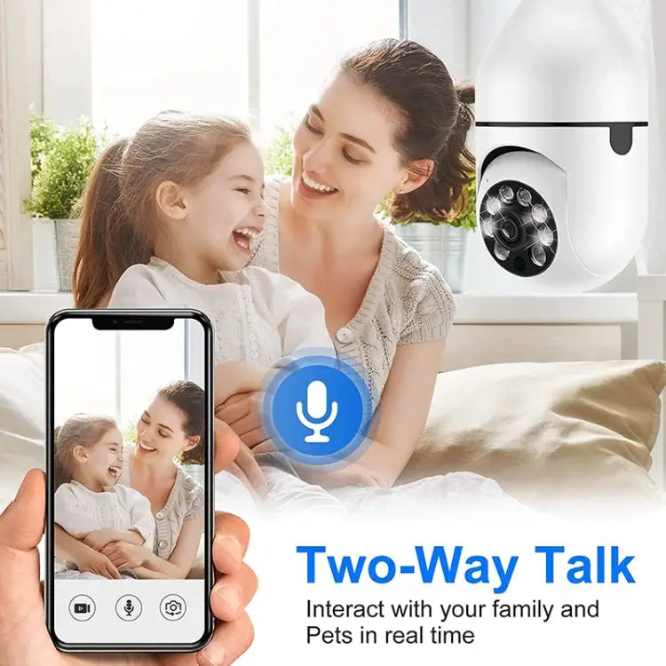ESCAM 2.0MP 1080P Light Bulb WiFi Camera Support IR Night Vision / Motion Detection / Two-way Voice ESCAM - ESCAM