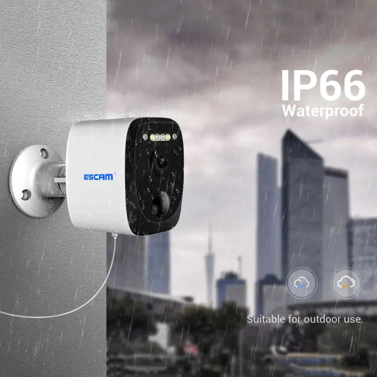 ESCAM QF370 3MP Cloud Storage PT WIFI Solar Panel IP Camera with PIR Alarm Support Night Vision & Two Way Audio - QF370