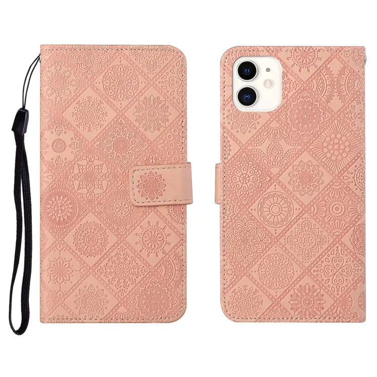 Ethnic Style Embossed Pattern Horizontal Flip Leather Case with Holder & Card Slots & Wallet & Lanyard For iPhone 11