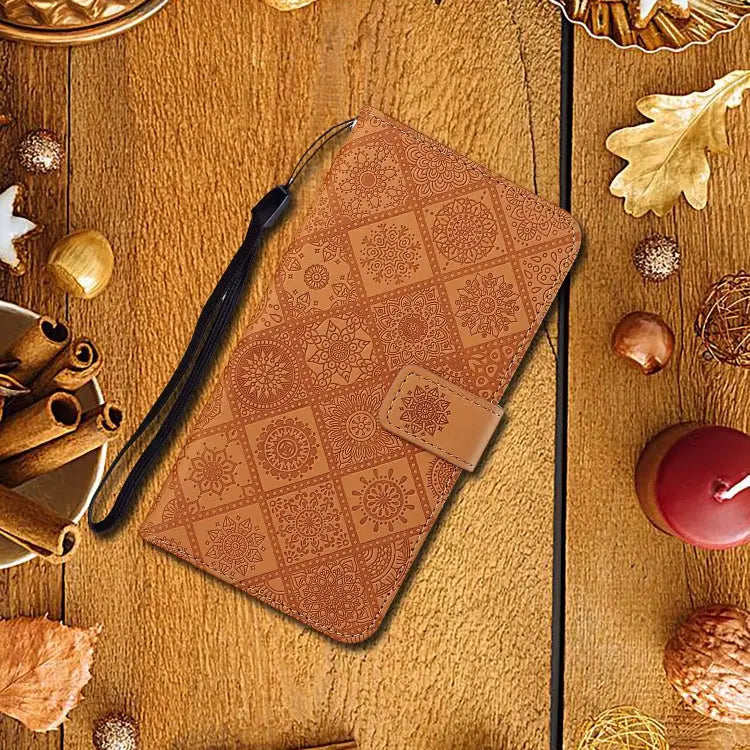 Ethnic Style Embossed Pattern Horizontal Flip Leather Case with Holder & Card Slots & Wallet & Lanyard For iPhone 11