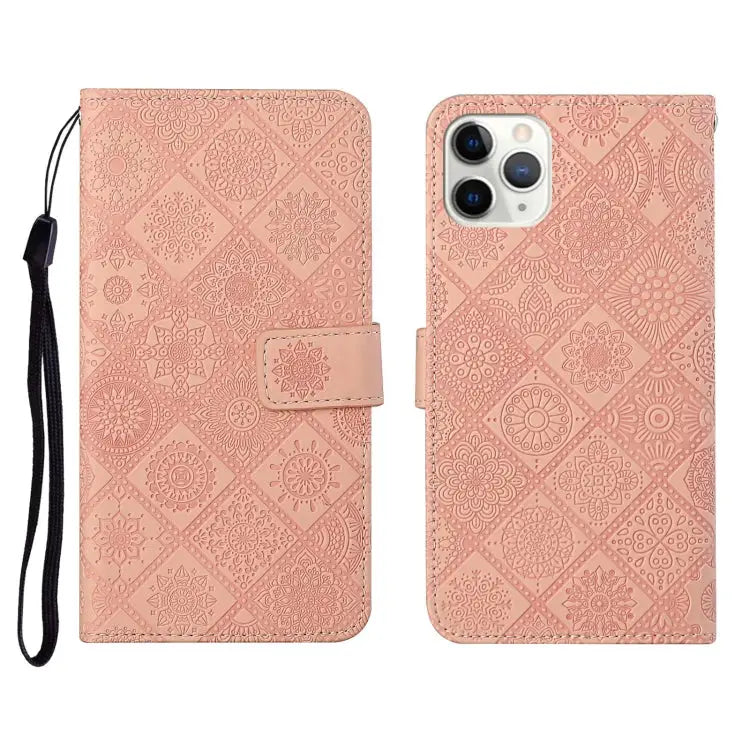 Ethnic Style Embossed Pattern Horizontal Flip Leather Case with Holder & Card Slots & Wallet & Lanyard For iPhone 11