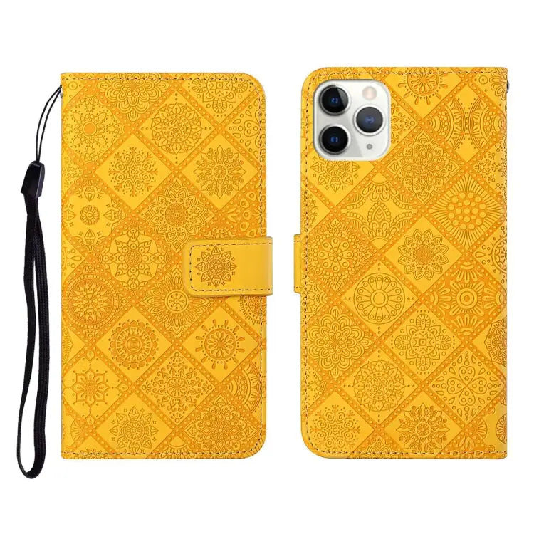 Ethnic Style Embossed Pattern Horizontal Flip Leather Case with Holder & Card Slots & Wallet & Lanyard For iPhone 11