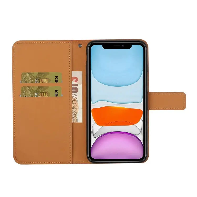 Ethnic Style Embossed Pattern Leather Phone Case For iPhone 13 For iPhone 13 Pro For iPhone 13 Pro Max - Apple