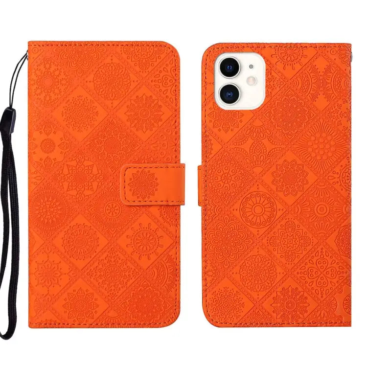 Ethnic Style Embossed Pattern Leather Phone Case For iPhone 13 For iPhone 13 Pro For iPhone 13 Pro Max - For iPhone 13