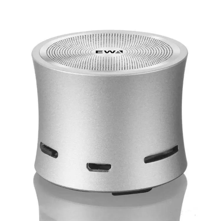 EWA A104 Bluetooth Speaker MP3 Player Portable Speaker Metallic USB Input MP3 Player Stereo Multimedia Speaker - Silver