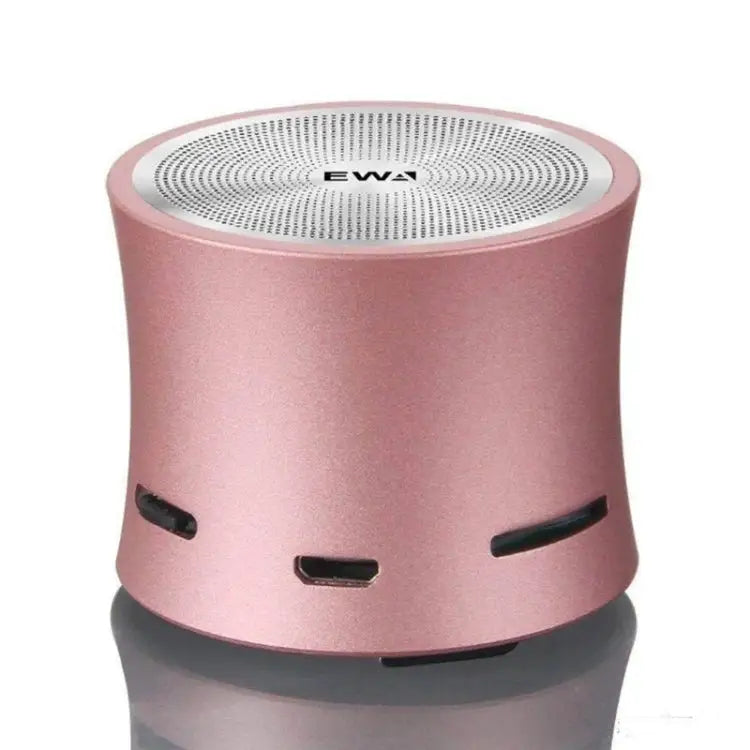 EWA A104 Bluetooth Speaker MP3 Player Portable Speaker Metallic USB Input MP3 Player Stereo Multimedia Speaker - Rose