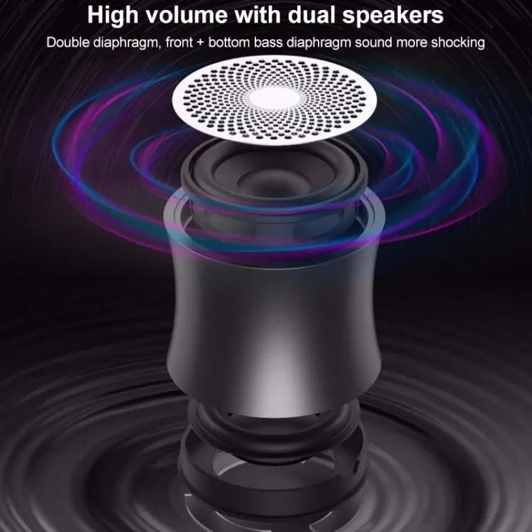 EWA A104 Bluetooth Speaker MP3 Player Portable Speaker Metallic USB Input MP3 Player Stereo Multimedia Speaker - Apple
