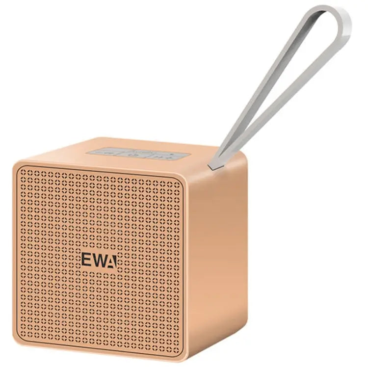 EWA A105 High Hidelity Bluetooth Speaker Small Size High Power Bass TWS Bluetooth Technology Support TF - Gold - Apple