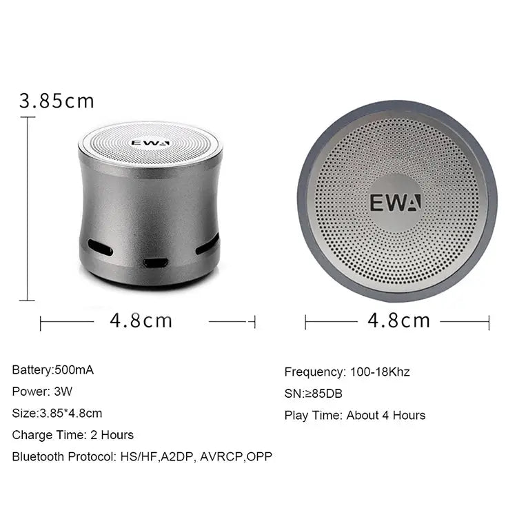EWA A109M Portable Bluetooth Speaker Wireless Heavy Bass Bomm Box Subwoofer Phone Call Surround Sound Bluetooth Shower