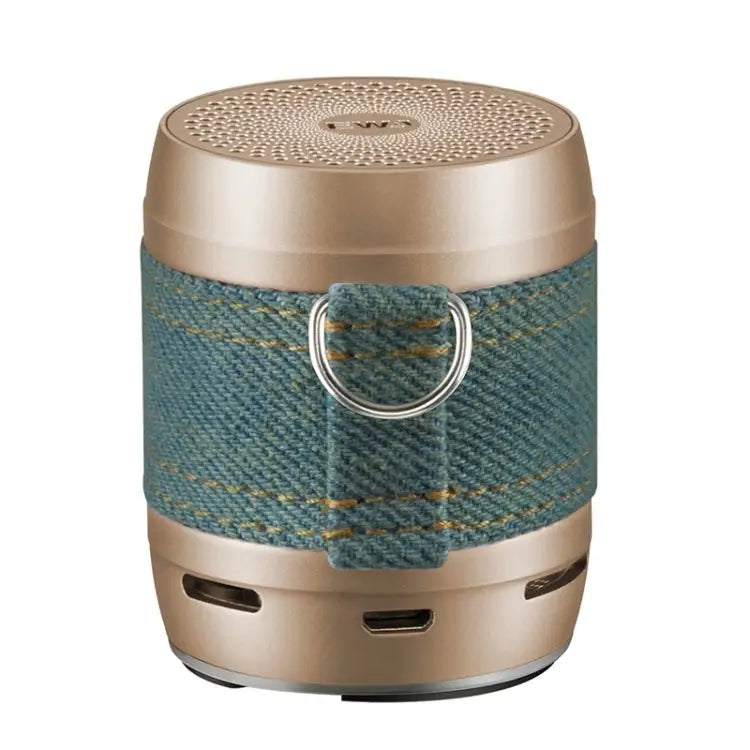 EWA A113 Portable Super Mini Bluetooth Speaker Wireless Bass Subwoofer Boom Box Speakers - Gold - Apple Accessories