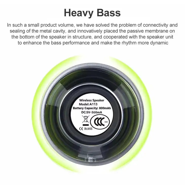 EWA A113 Portable Super Mini Bluetooth Speaker Wireless Bass Subwoofer Boom Box Speakers - Apple Accessories