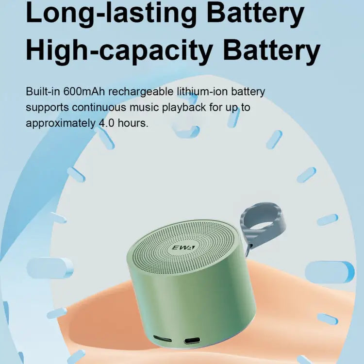 EWA A129 Mini Bluetooth 5.0 Bass Radiator Metal Speaker - Apple Accessories