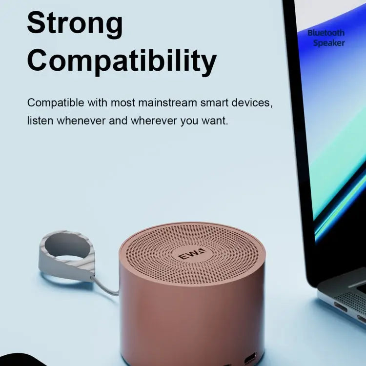 EWA A129 Mini Bluetooth 5.0 Bass Radiator Metal Speaker - Apple Accessories