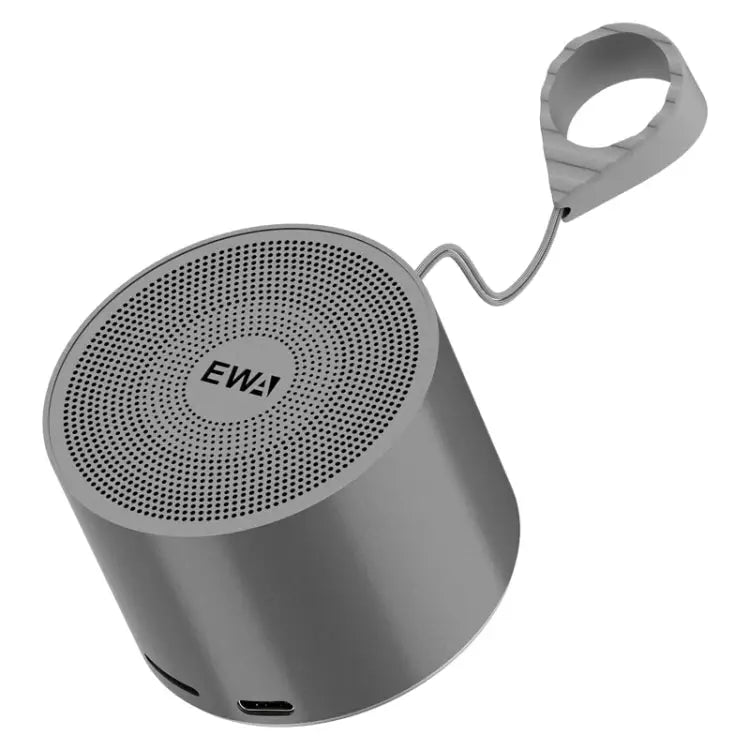 EWA A129 Mini Bluetooth 5.0 Bass Radiator Metal Speaker - Grey - Apple Accessories