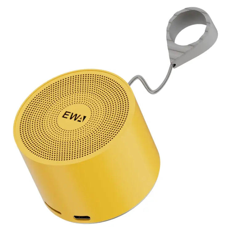 EWA A129 Mini Bluetooth 5.0 Bass Radiator Metal Speaker - Yellow - Apple Accessories