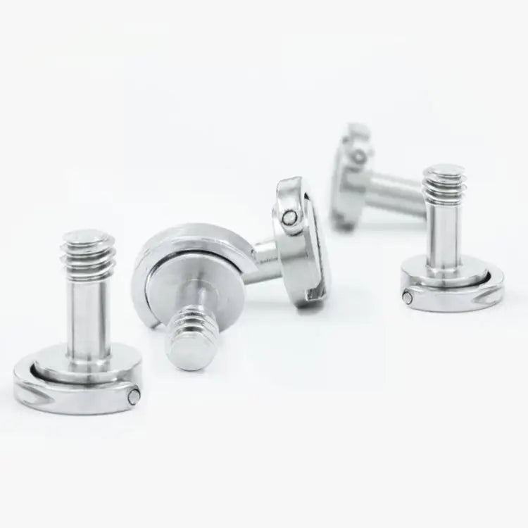 EXIN LS095 2 PCS D Ring Screws Camera Plate Mount 1/4 inch Quick Release Screws LS095 - LS095