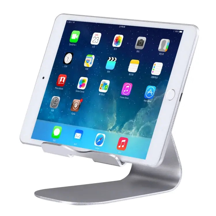 Exquisite Folding Adjustable Pivot Aluminium Alloy Desktop Holder Stand DOCK Cradle - Silver