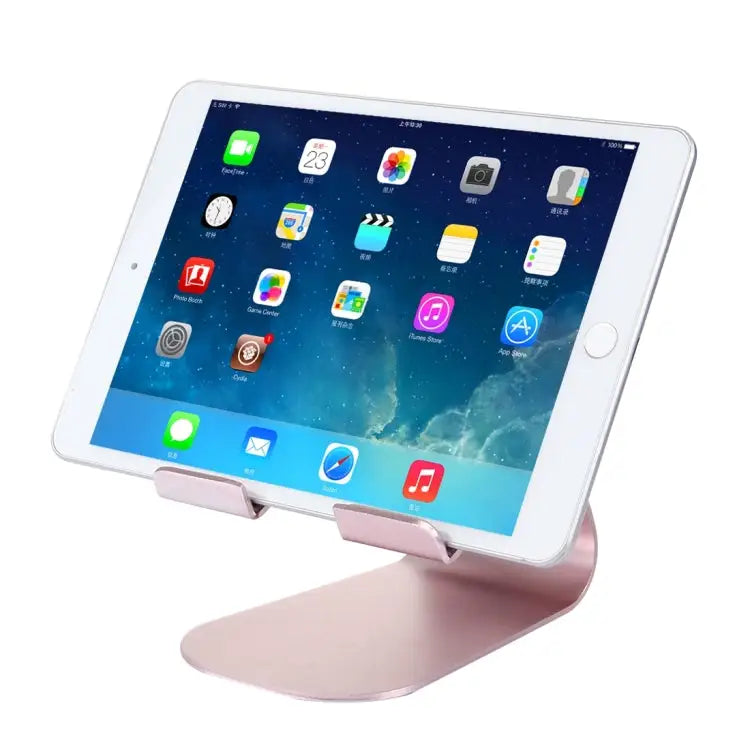 Exquisite Folding Adjustable Pivot Aluminium Alloy Desktop Holder Stand DOCK Cradle - Rose Gold