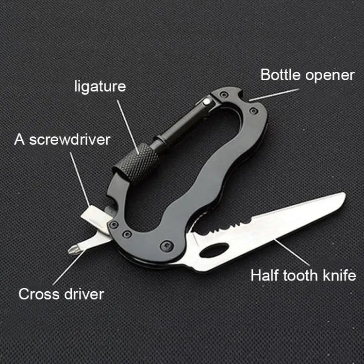 External Multi-function Carabiner D-type Hanging Keychain D-type Carabiner - D-type Carabiner