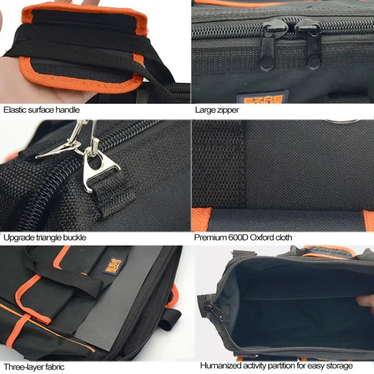 EZRE Multi-function Oxford Cloth Electrician Belt Pouch Maintenance Tools Handbag Shoulder Bag Convenient Tool Bag