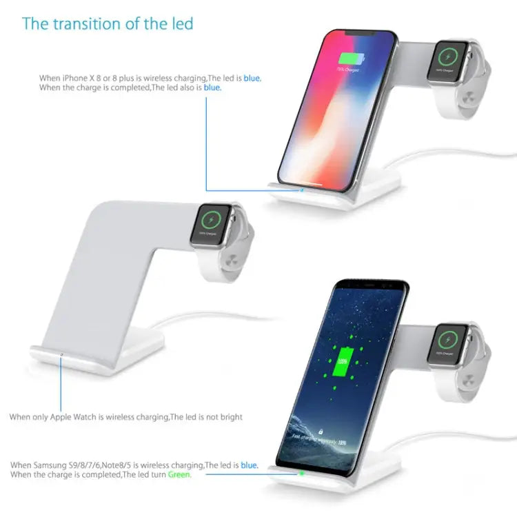 F11 Vertical Magnetic Wireless Charger for QI Charging Standard Mobile Phones & Apple Watch Series - Black