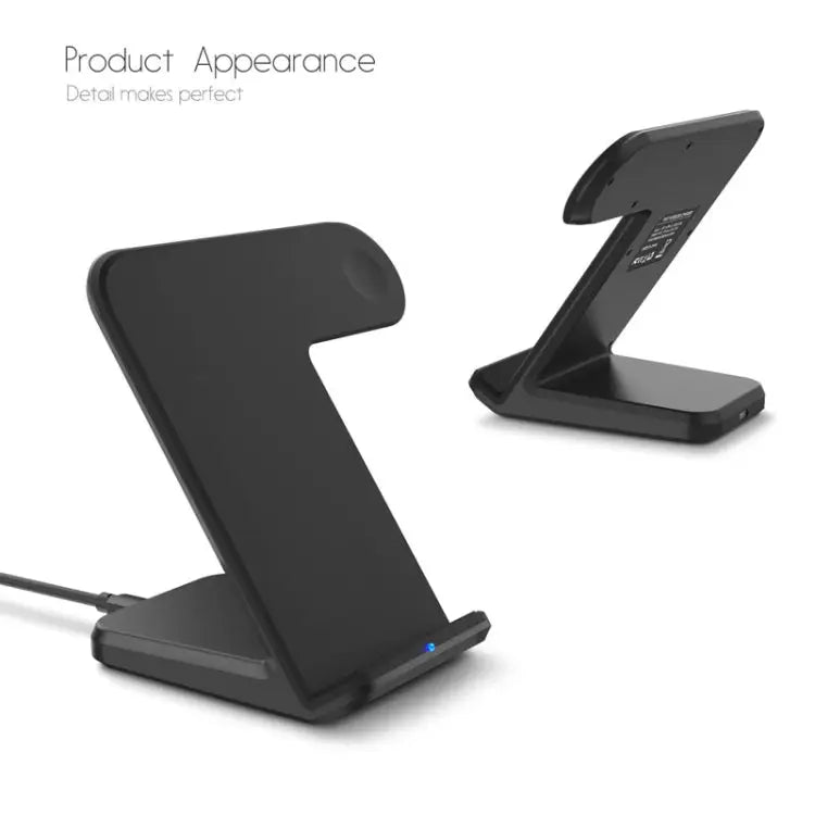 F11 Vertical Magnetic Wireless Charger for QI Charging Standard Mobile Phones & Apple Watch Series - Black