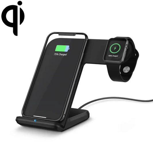 F11 Vertical Magnetic Wireless Charger for QI Charging Standard Mobile Phones & Apple Watch Series - Black