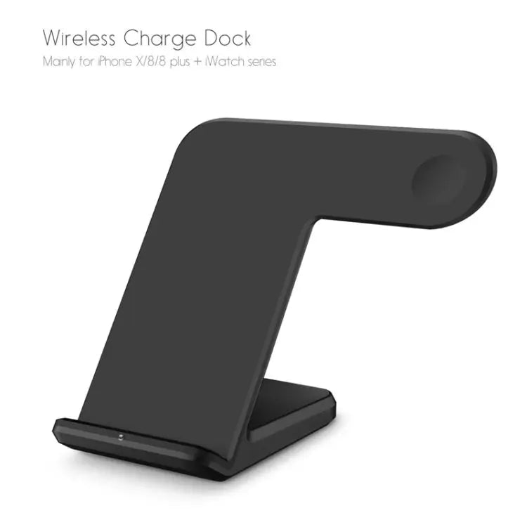 F11 Vertical Magnetic Wireless Charger for QI Charging Standard Mobile Phones & Apple Watch Series - Black