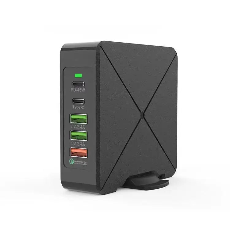 F88 3 x USB + 2 x USB-C / Type-C Ports QC3.0 Desktop Charger - F88