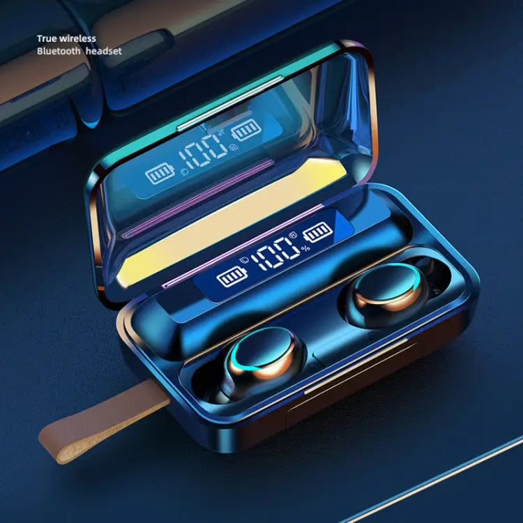 F9-5C Jerry Solution Touch Bluetooth Earphone with Magnetic Charging Box Support Three-screen LED Power Display & Power