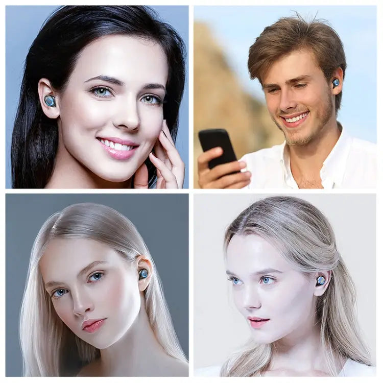F9-6 TWS CVC8.0 Noise Cancelling Touch Bluetooth Earphone with Pull-out Cylindrical Charging Box Support LED Power