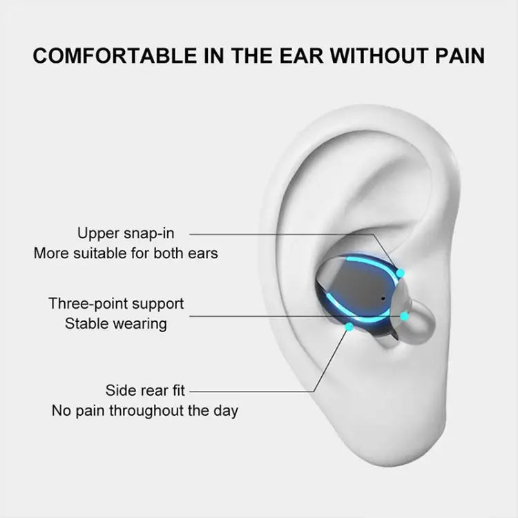 F9-6 TWS CVC8.0 Noise Cancelling Touch Bluetooth Earphone with Pull-out Cylindrical Charging Box Support LED Power