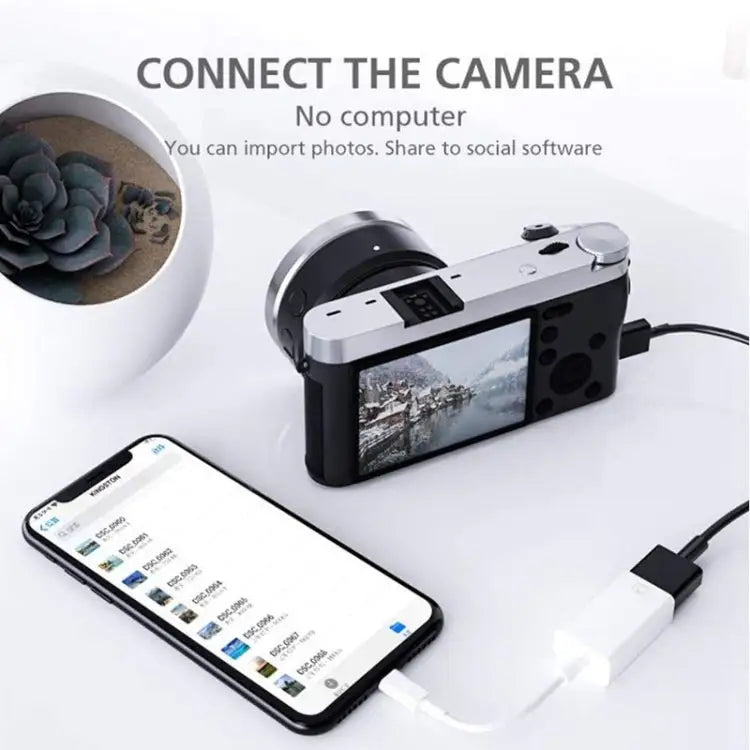 FA-STAR ZS-KL21826 8 Pin to USB 3.0 OTG Adapter Supports IOS 13 and Above