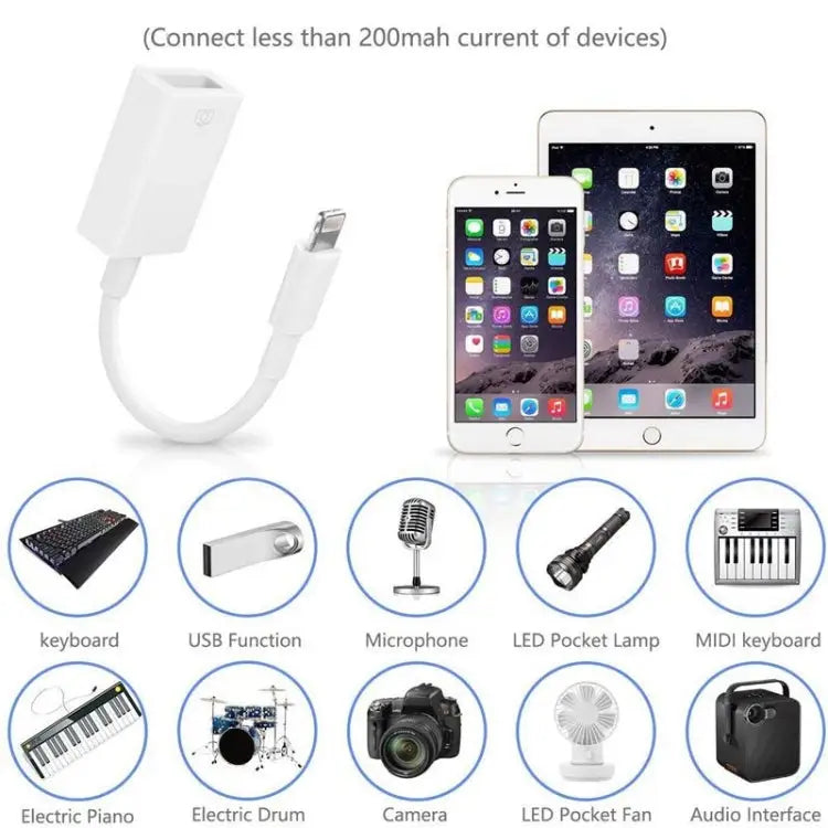 FA-STAR ZS-KL21826 8 Pin to USB 3.0 OTG Adapter Supports IOS 13 and Above