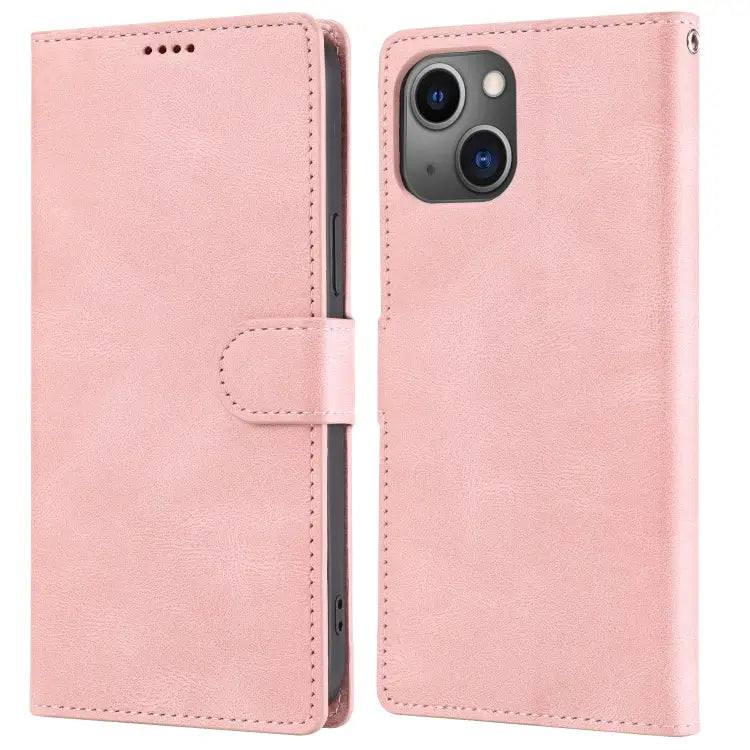 Fantasy Classic Skin-feel Calfskin Texture Leather Case For iPhone 14 For iPhone 14 Plus For iPhone 14 Pro For iPhone