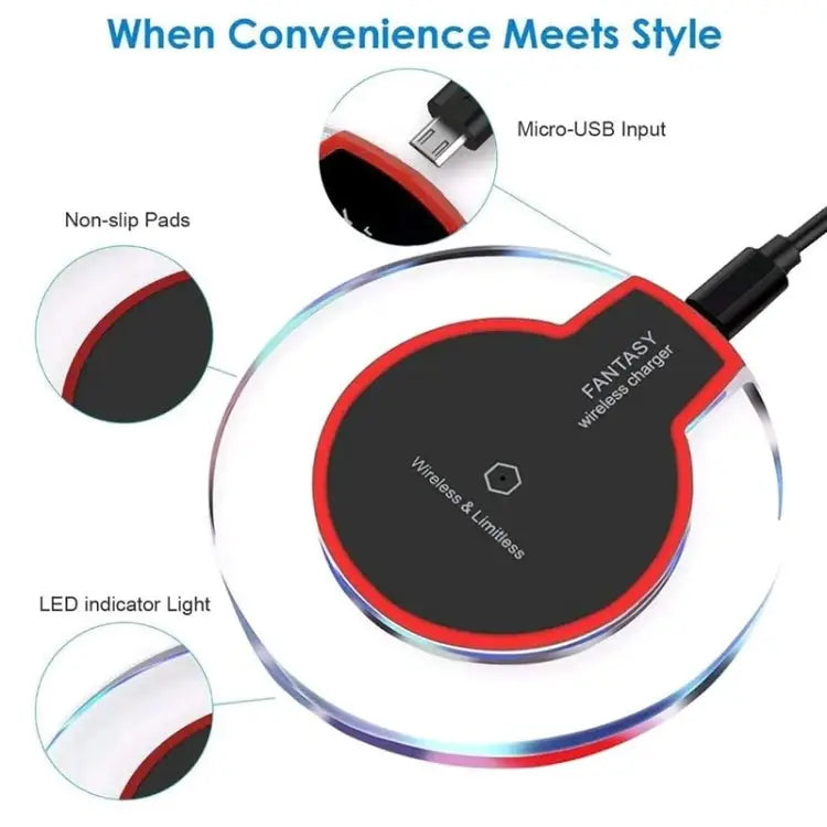FANTASY QI Standard Wireless Charger - FANTASY Black