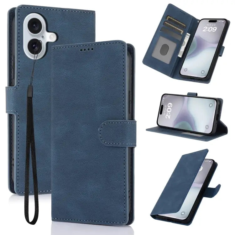 Fantasy Skin-feel Calfskin Texture Leather Phone Case For iPhone 16 For iPhone 15 Pro Max For iPhone 15 Pro For iPhone