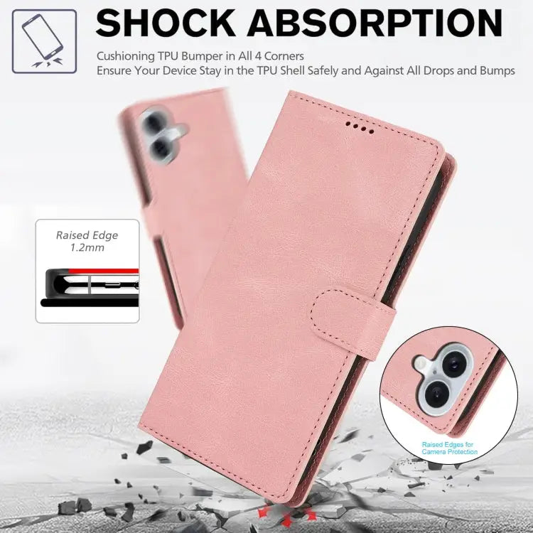 Fantasy Skin-feel Calfskin Texture Leather Phone Case For iPhone 16 For iPhone 15 Pro Max For iPhone 15 Pro For iPhone