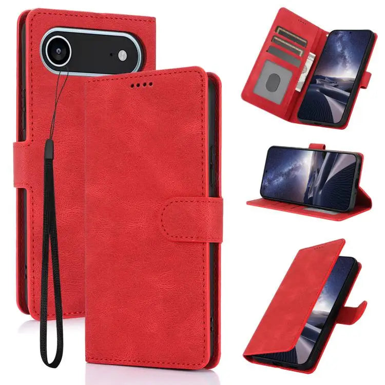 Fantasy Skin-feel Calfskin Texture Leather Phone Case For iPhone 17 Pro Max For iPhone 17 Pro For iPhone 17 For iPhone