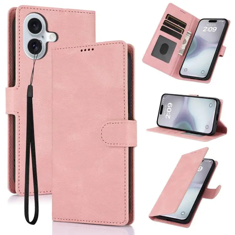 Fantasy Skin-feel Calfskin Texture Leather Phone Case For iPhone 17 Pro Max For iPhone 17 Pro For iPhone 17 For iPhone