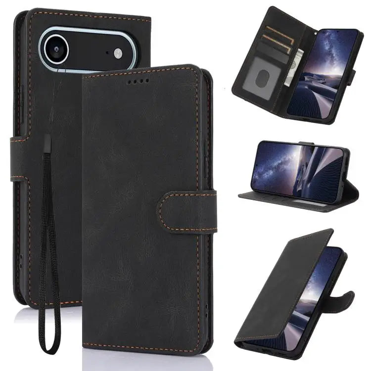 Fantasy Skin-feel Calfskin Texture Leather Phone Case For iPhone 17 Pro Max For iPhone 17 Pro For iPhone 17 For iPhone