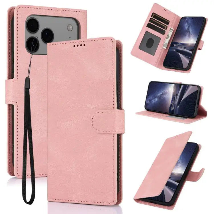 Fantasy Skin-feel Calfskin Texture Leather Phone Case For iPhone 17 Pro Max For iPhone 17 Pro For iPhone 17 For iPhone