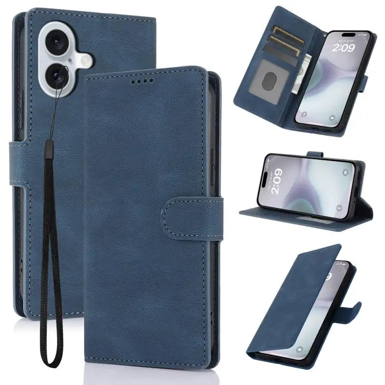 Fantasy Skin-feel Calfskin Texture Leather Phone Case For iPhone 17 Pro Max For iPhone 17 Pro For iPhone 17 For iPhone