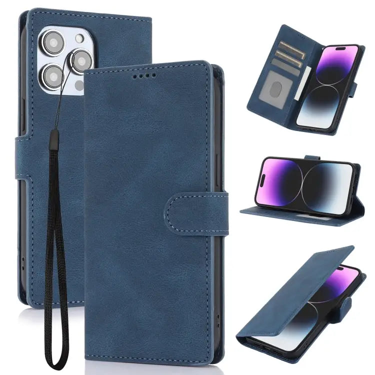 Fantasy Skin-feel Calfskin Texture Leather Phone Case For iPhone SE 2024 For iPhone 16 Pro Max For iPhone 16 Pro
