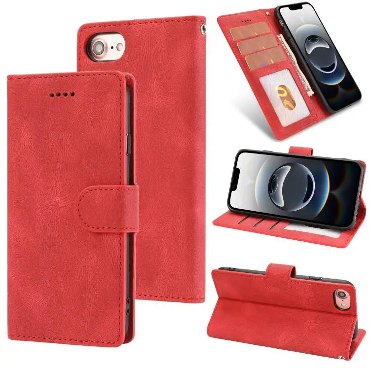 Fantasy Skin-feel Calfskin Texture Leather Phone Case For iPhone SE 2024 For iPhone 16 Pro Max For iPhone 16 Pro