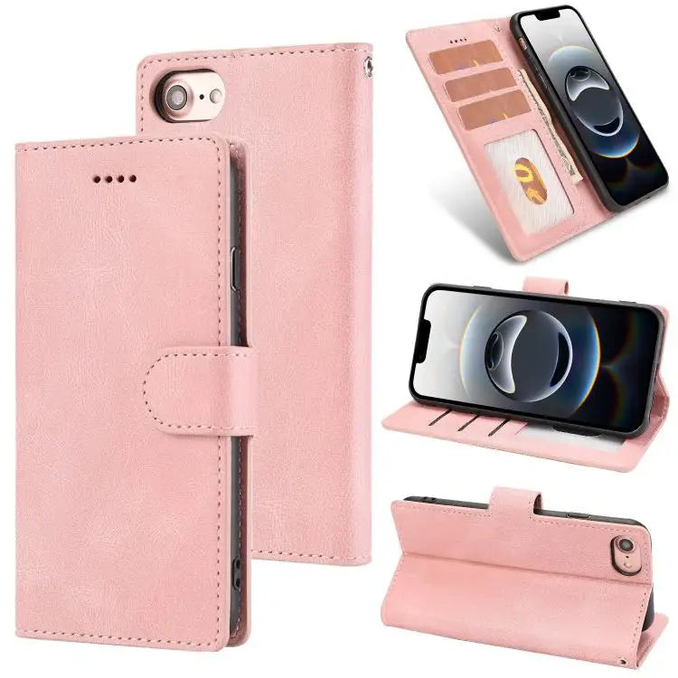 Fantasy Skin-feel Calfskin Texture Leather Phone Case For iPhone SE 2024 For iPhone 16 Pro Max For iPhone 16 Pro