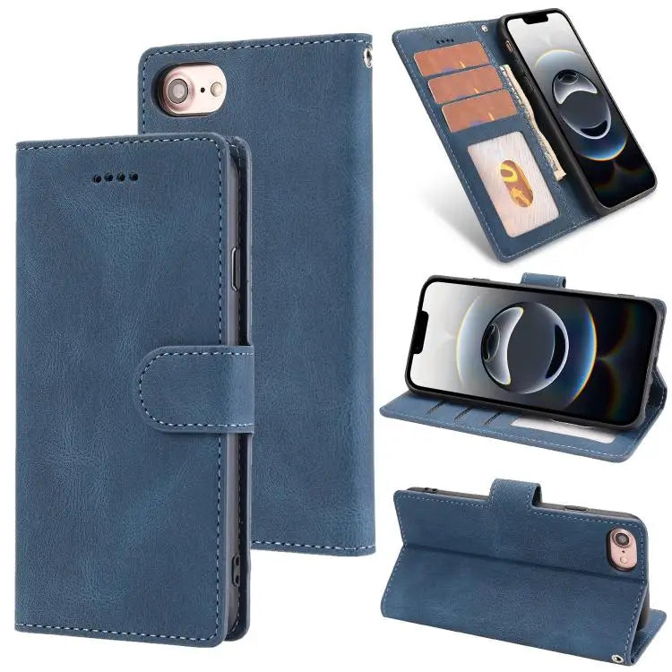 Fantasy Skin-feel Calfskin Texture Leather Phone Case For iPhone SE 2024 For iPhone 16 Pro Max For iPhone 16 Pro